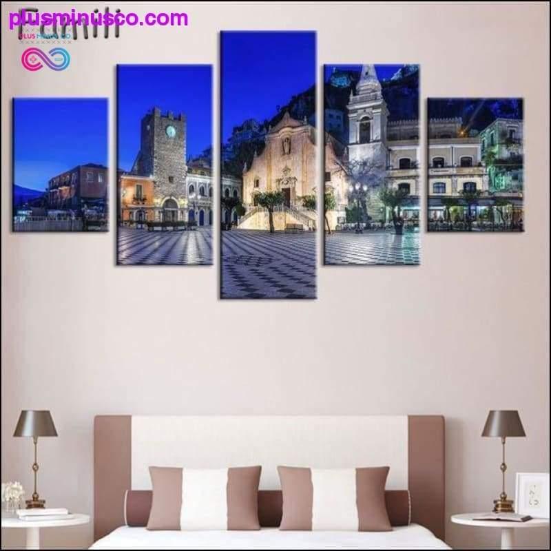 set Tuscany Italy Meadows flowers nature landscape - plusminusco.com