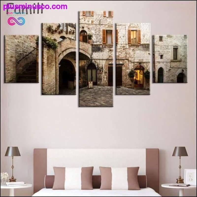 set Tuscany Italy Meadows flowers nature landscape - plusminusco.com