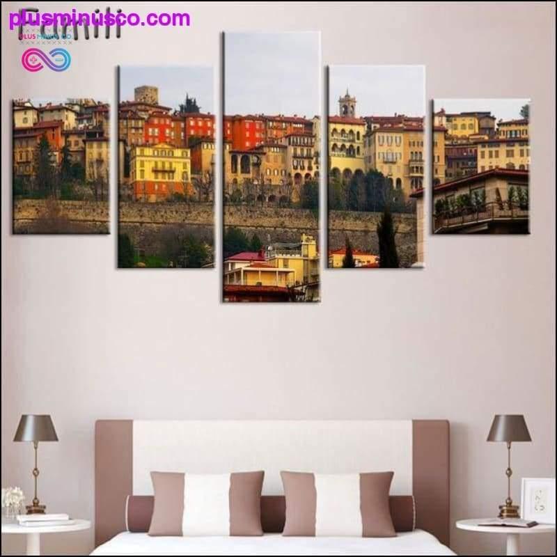 set Tuscany Italy Meadows flowers nature landscape - plusminusco.com