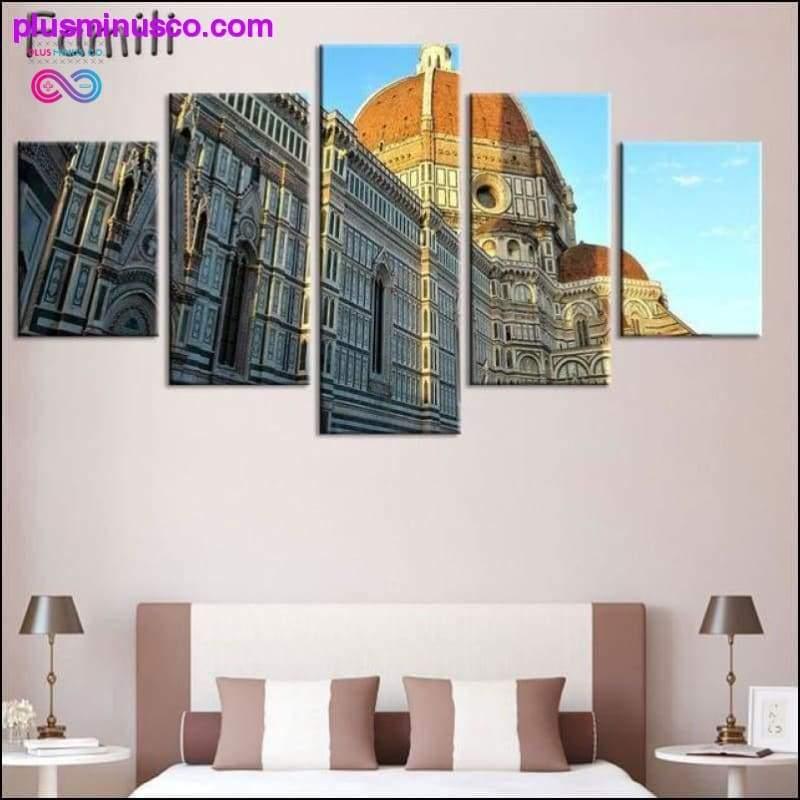 set Tuscany Italy Meadows flowers nature landscape - plusminusco.com