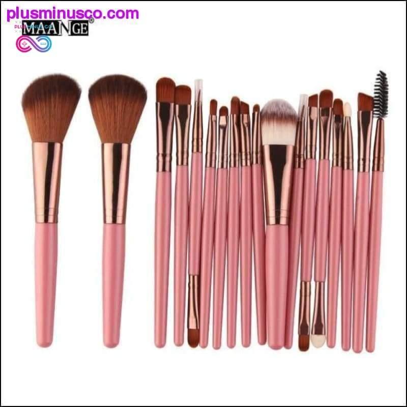 6/15/18Pcs Beauty Makeup Brushes Tool Set for Powder, Eye - plusminusco.com