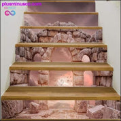6pcs/13pcs Stone Pillar Home Stair Stickers Vinyl Scenery - plusminusco.com