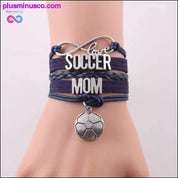 7 Farben Infinity Love Fußball-Mama-Armband Fußball-Charm – plusminusco.com