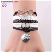 7 цвята Infinity love soccer mama гривна футболен чар - plusminusco.com