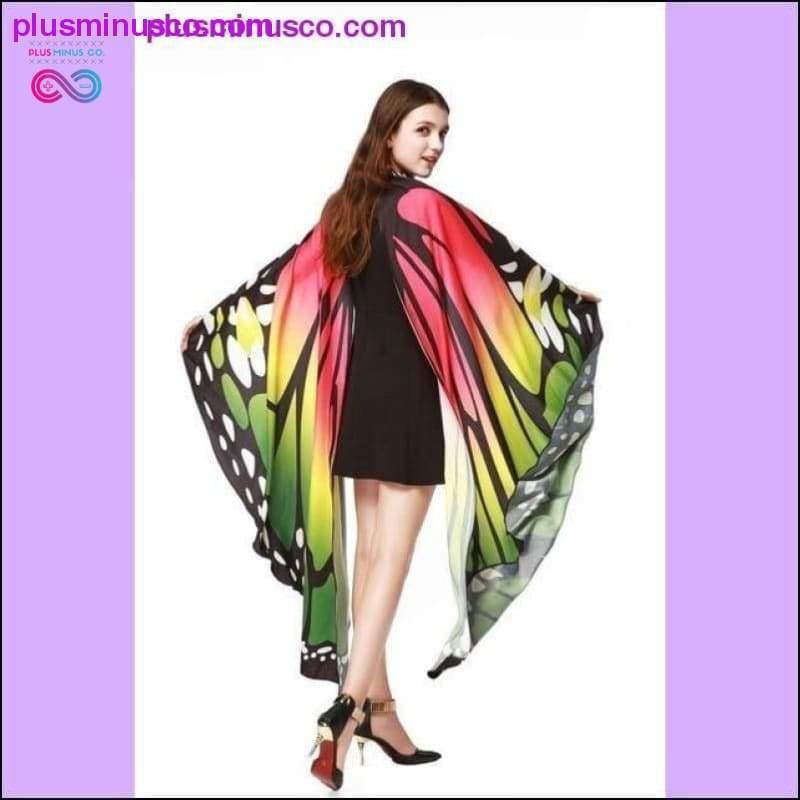 7 Colors Women Scarf Pashmina Butterfly Wing Cape Peacock - plusminusco.com