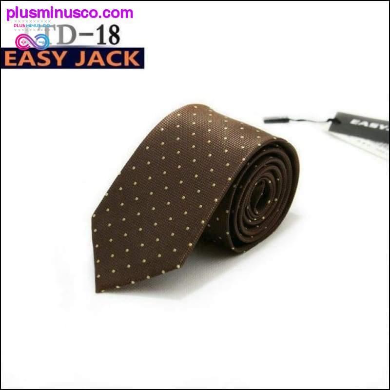 7CM Stripes Plaids Dots Classic Men Ties Polyester Silk - plusminusco.com