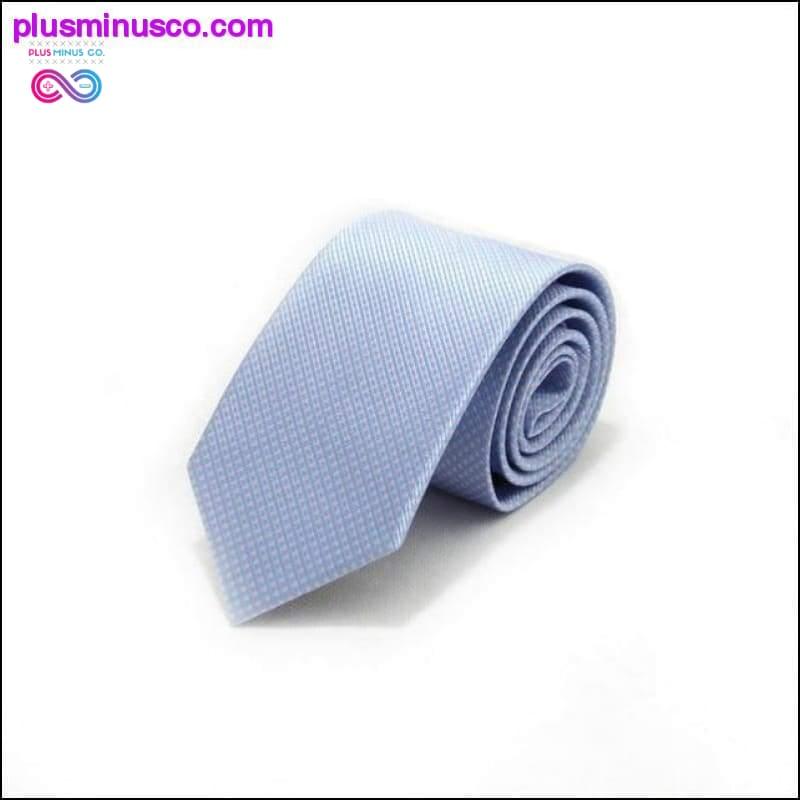 7CM Stripes Plaids Dots Classic Men Ties Polyester Silk - plusminusco.com