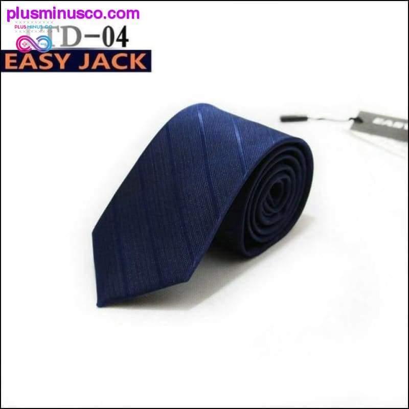 7CM Stripes Plaids Dots Classic Men Ties Polyester Silk - plusminusco.com