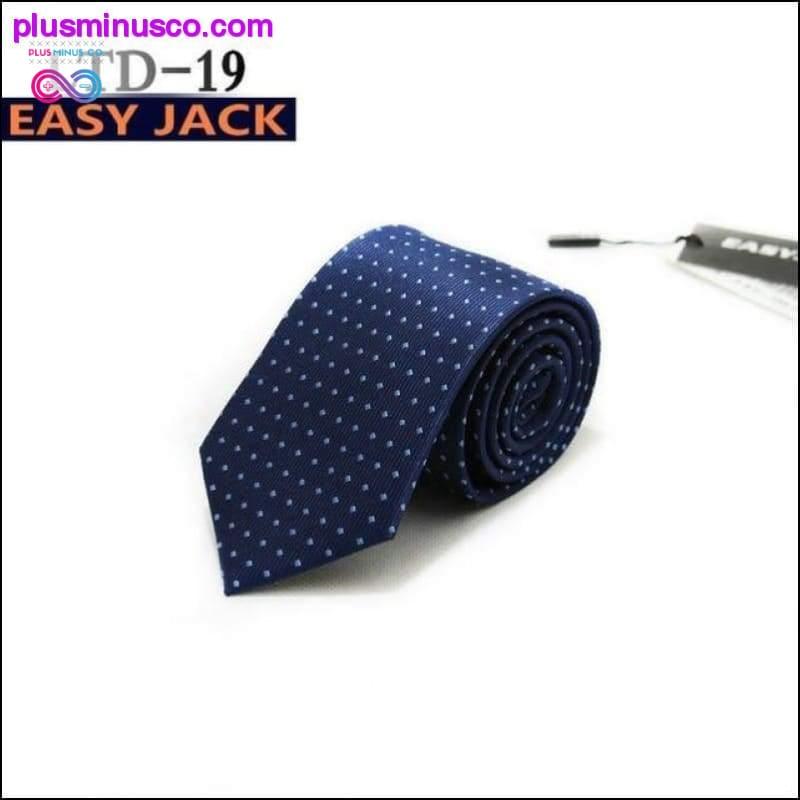 7CM Stripes Plaids Dots Classic Men Ties Polyester Silk - plusminusco.com