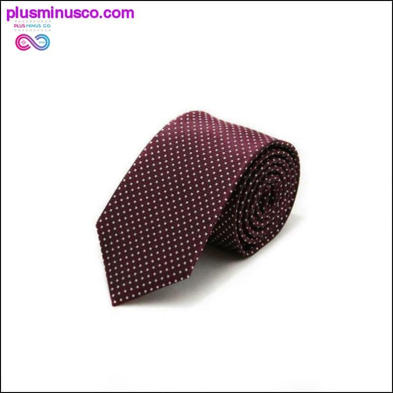 7CM Stripes Plaids Dots Classic Men Ties Polyester Silk - plusminusco.com