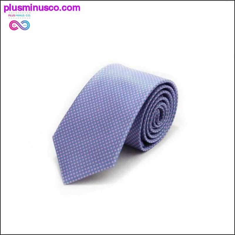 7CM Stripes Plaids Dots Classic Men Ties Polyester Silk - plusminusco.com