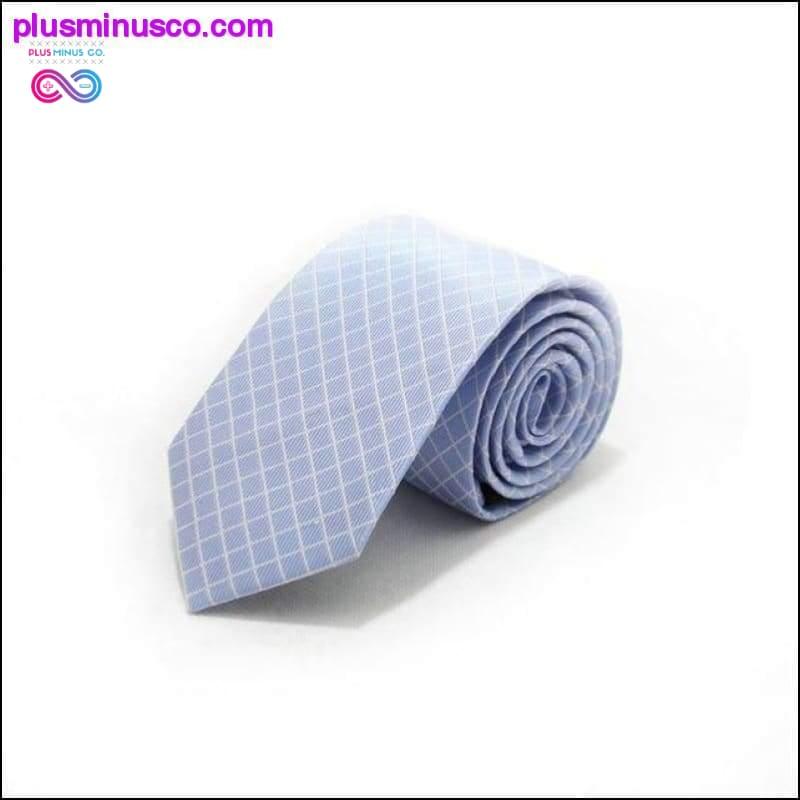 7CM Stripes Plaids Dots Classic Men Ties Polyester Silk - plusminusco.com