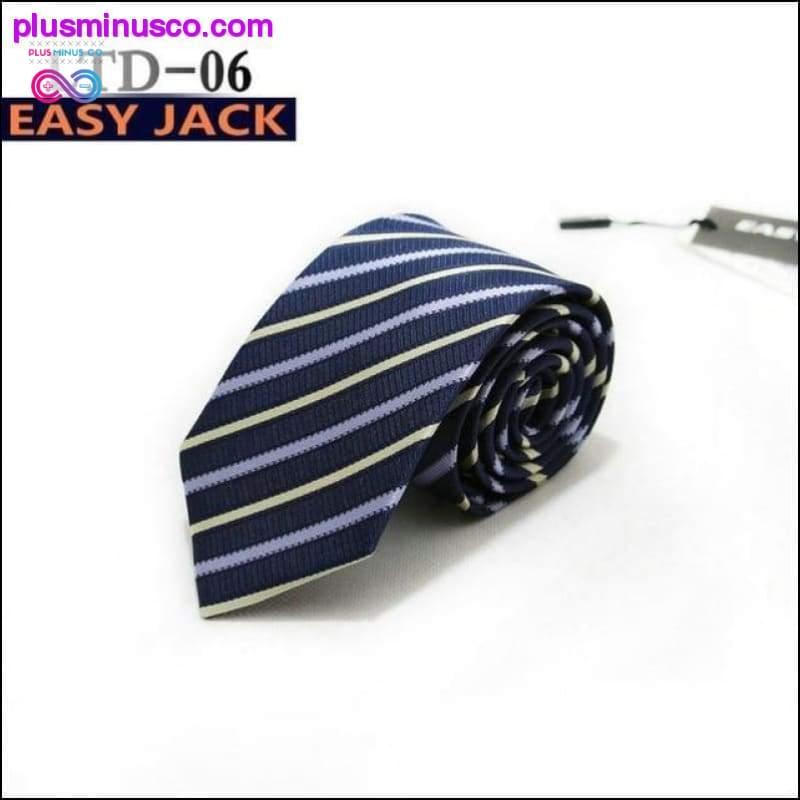 7CM Stripes Plaids Dots Classic Men Ties Polyester Silk - plusminusco.com