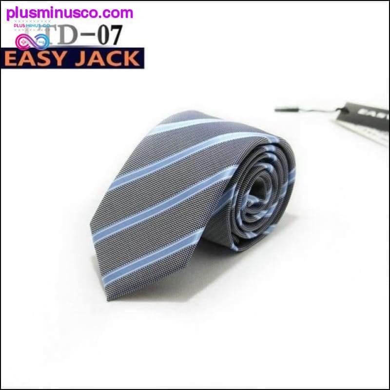 7CM Stripes Plaids Dots Classic Men Ties Polyester Silk - plusminusco.com