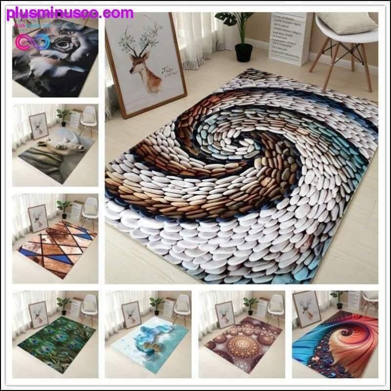 80*120cm Decorative 3D Printing Anti-Slip Rug or Carpet for - plusminusco.com