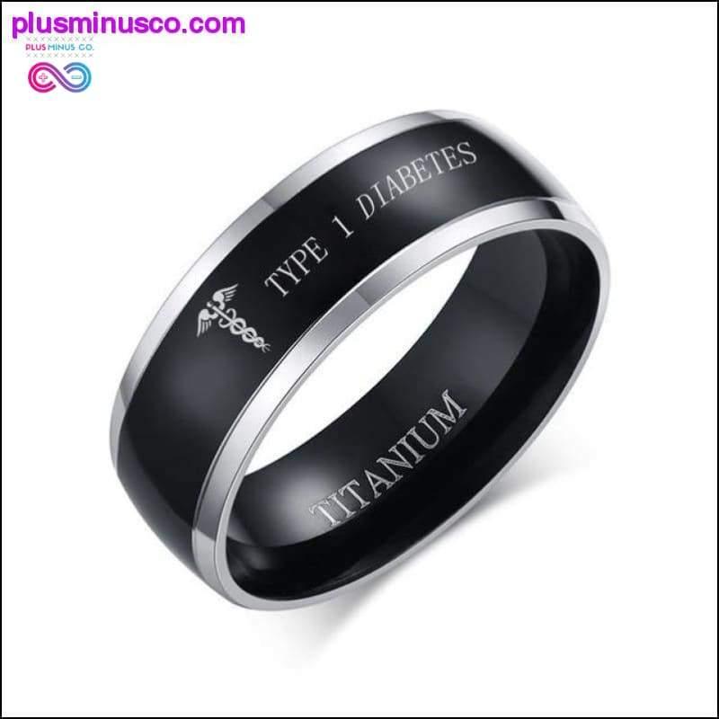 8mm Men Black Titanium Casual Light Nordic Ring - plusminusco.com