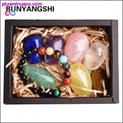 8pcs Natural crystal original stone seven Chakra Healing - plusminusco.com