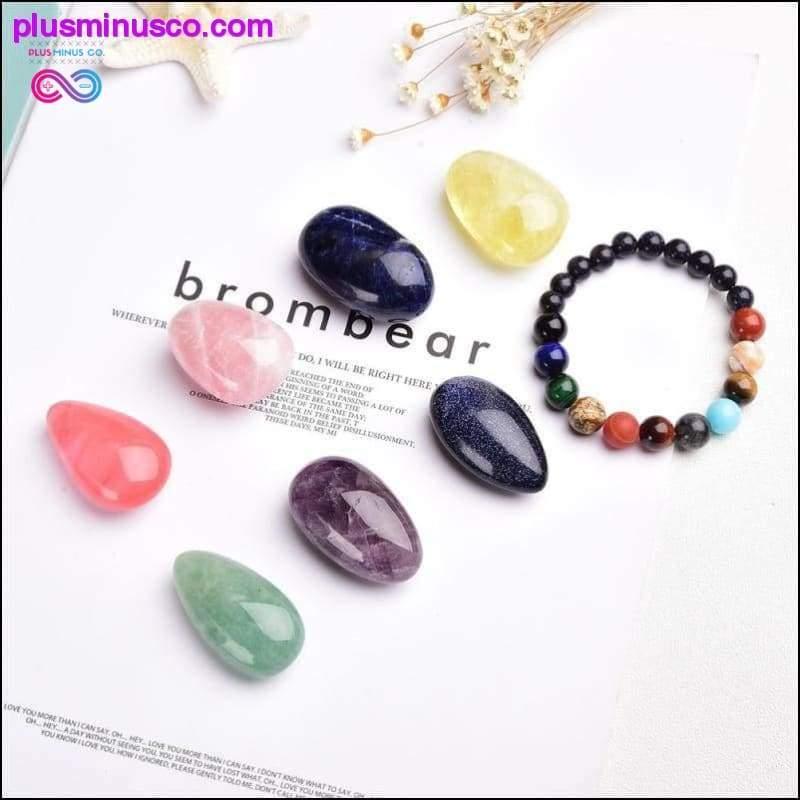 8pcs Natural crystal original stone seven Chakra Healing - plusminusco.com