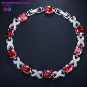 925 Solid Sterling Silver Created Moissanite Morganite Ruby - plusminusco.com