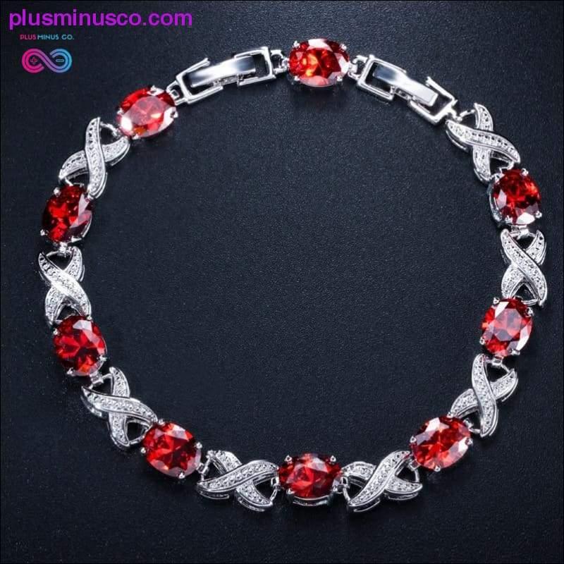 925 Solid Sterling Silver Created Moissanite Morganite Ruby - plusminusco.com