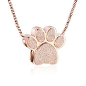 Pet Paw Urn Necklace for Ashes Memorial Keepsake Urn Locket Cremation Jewelry Pet Pendant Necklace Urn for Dog Cat - plusminusco.com