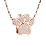 Pet Paw Urn Necklace for Ashes Memorial Keepsake Urn Locket Cremation Jewelry Pet Pendant Necklace Urn for Dog Cat - plusminusco.com
