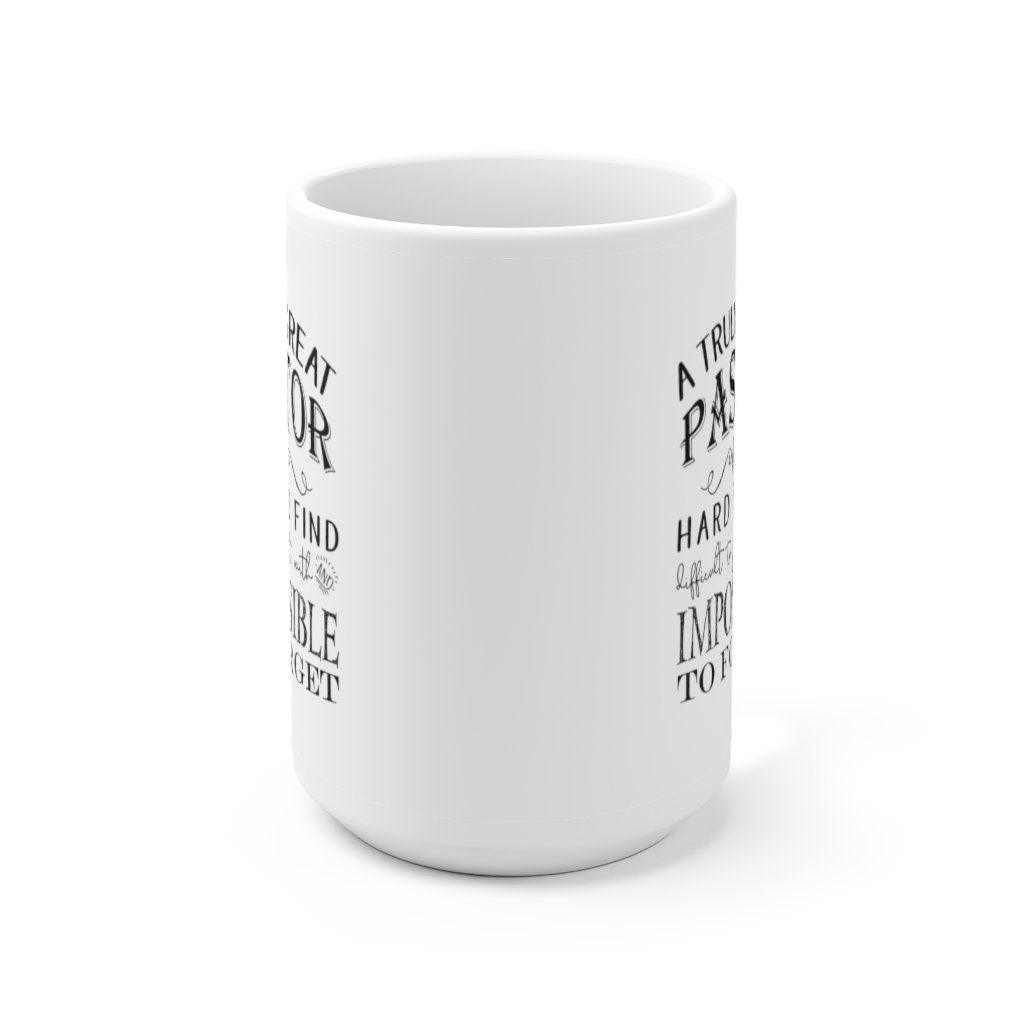 A Truly Great Pastor Is Hard To Find Coffee Mugs, Great Pastor Gift, Pastor Appreciation ,Pastor Gift Religious, pastor anniversary Holiday - plusminusco.com