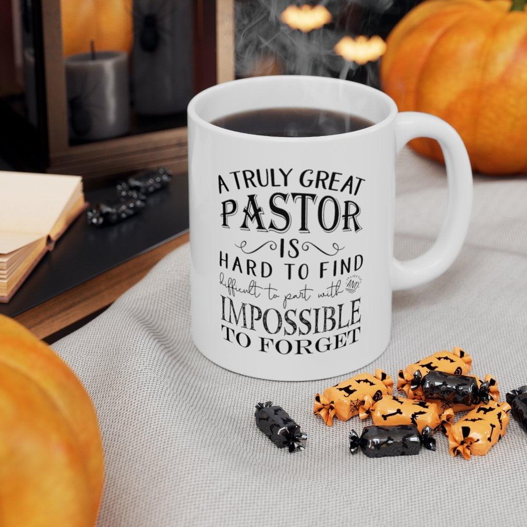 A Truly Great Pastor Is Hard To Find Coffee Mugs, Great Pastor Gift, Pastor Appreciation ,Pastor Gift Religious, pastor anniversary Holiday - plusminusco.com