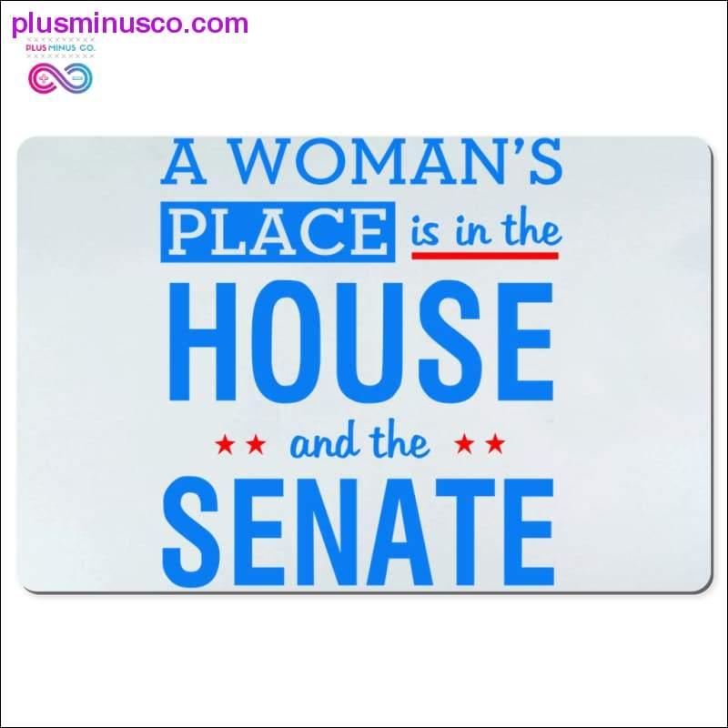 A woman's place is in the house and the Senate Desk Mats - plusminusco.com