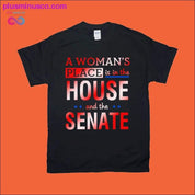 女性の居場所は下院と上院にある Tシャツ - plusminusco.com