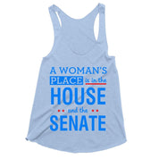 A Woman'S Place Is In The House And The Senate Tank Tops drain the swamp, house and the senate, house women, In The House, smash the patriarchy, the house, The Senate, Women Empowerment - plusminusco.com