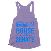 A Woman'S Place Is In The House And The Senate Tank Tops drain the swamp, house and the senate, house women, In The House, smash the patriarchy, the house, The Senate, Women Empowerment - plusminusco.com