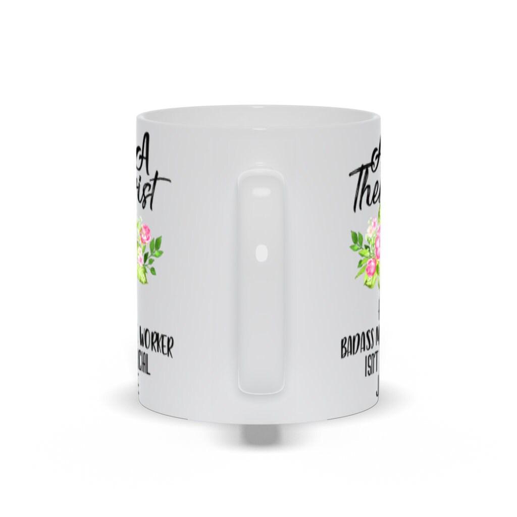 Aba Therapist Because Badass Miracle Worker Isn'T Official Job Title Mugs - plusminusco.com