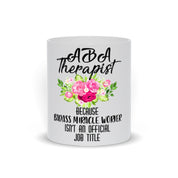 Aba Therapist Mugs Miracle Worker Mug, Therapist Coffee Mug || Behavior Therapist Gift Ideas - plusminusco.com