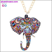 Akrylový náhrdelník a přívěsek slon z džungle - zvíře - plusminusco.com