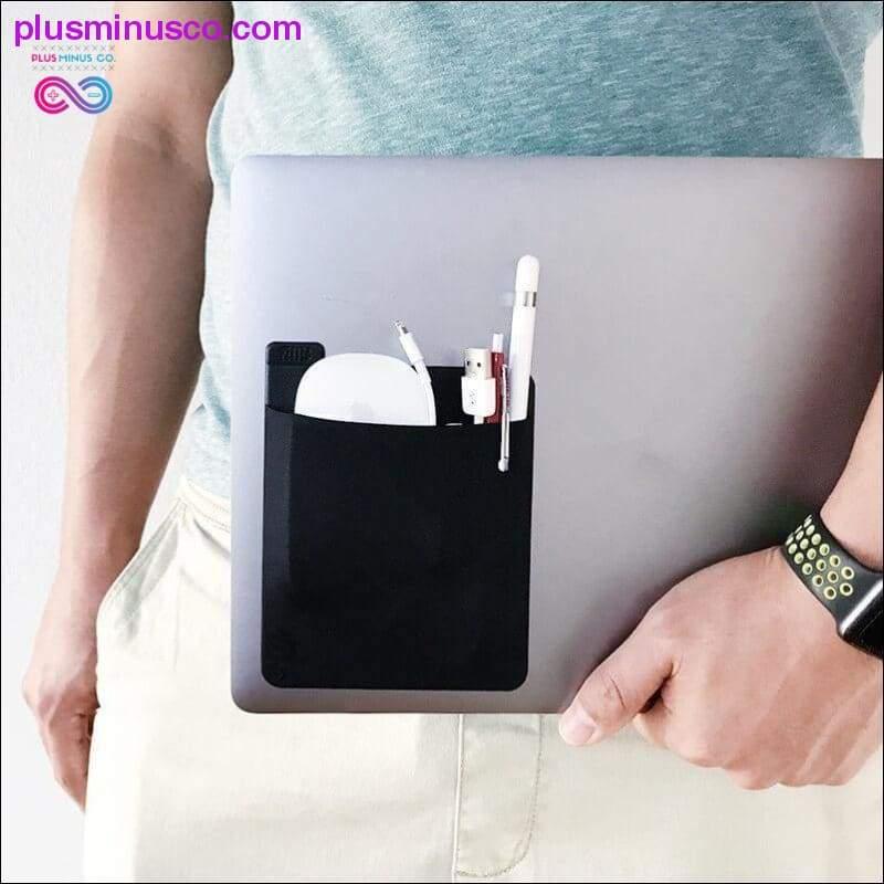 Adhesive Laptop Back Storage Bag Mouse Digital Hard Drive - plusminusco.com