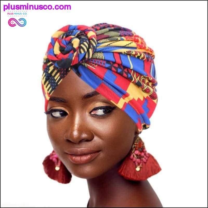 African pattern flower headscarf head-wrap Bandannas Hair - plusminusco.com