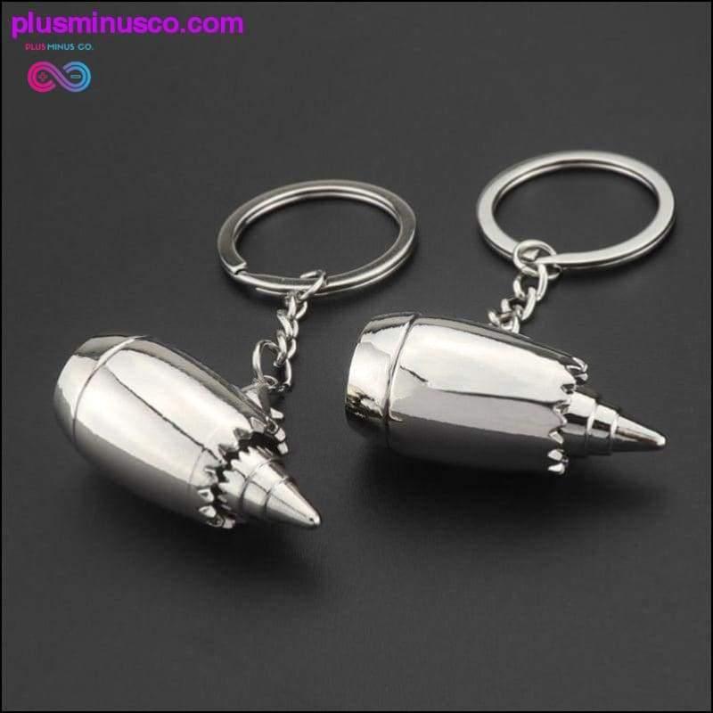 Airplane Turbine Pendant Key Ring Fashion Keychain Storage - plusminusco.com