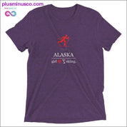 Alaska Girl love Skiing Short sleeve t-shirt at Plusminusco - plusminusco.com