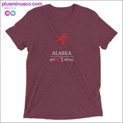 Alaska Girl love Skiing Short sleeve t-shirt at Plusminusco - plusminusco.com