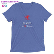 Alaska Girl love Skiing Short sleeve t-shirt at Plusminusco - plusminusco.com