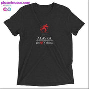 Alaska Girl love Skiing Short sleeve t-shirt at Plusminusco - plusminusco.com