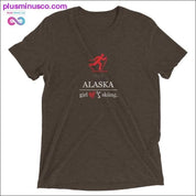 Alaska Girl love Skiing Short sleeve t-shirt at Plusminusco - plusminusco.com