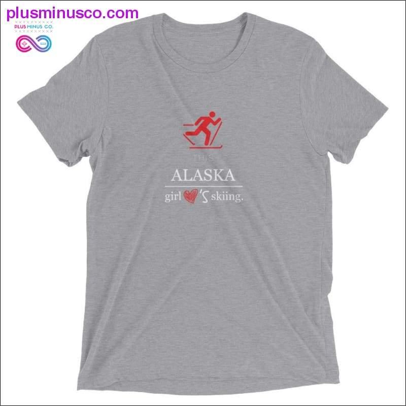Alaska Girl love Skiing Short sleeve t-shirt at Plusminusco - plusminusco.com
