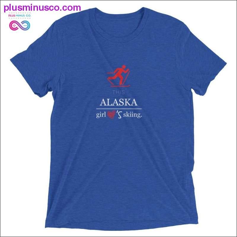 Alaska Girl love Skiing Short sleeve t-shirt at Plusminusco - plusminusco.com