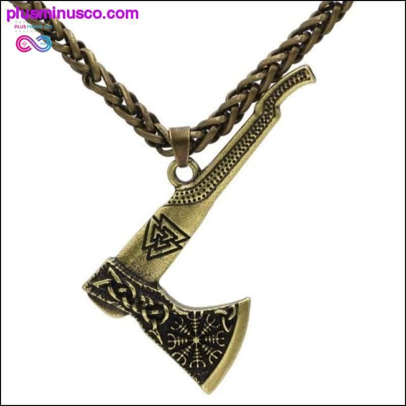 Amulett Viking halsband och yxa hänge - Unika smycken för - plusminusco.com
