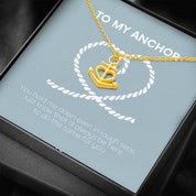 Ожерелье с якорем - идеальный подарок лучшему другу, второй половинке - plusminusco.com