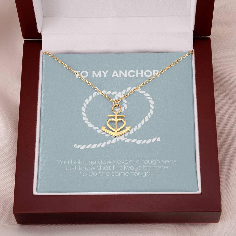 Anchor Necklace - Perfektný darček pre najlepšieho priateľa, spriaznenú dušu, - plusminusco.com