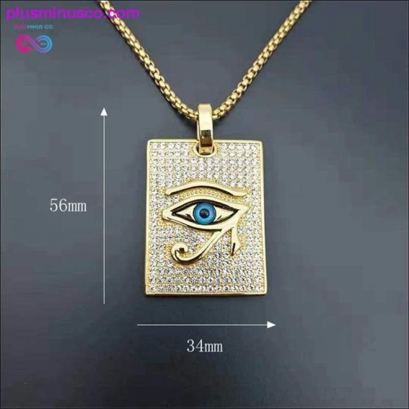 Det gamle Egypten The Eye Of Horus Pendant halskæder til kvinder - plusminusco.com
