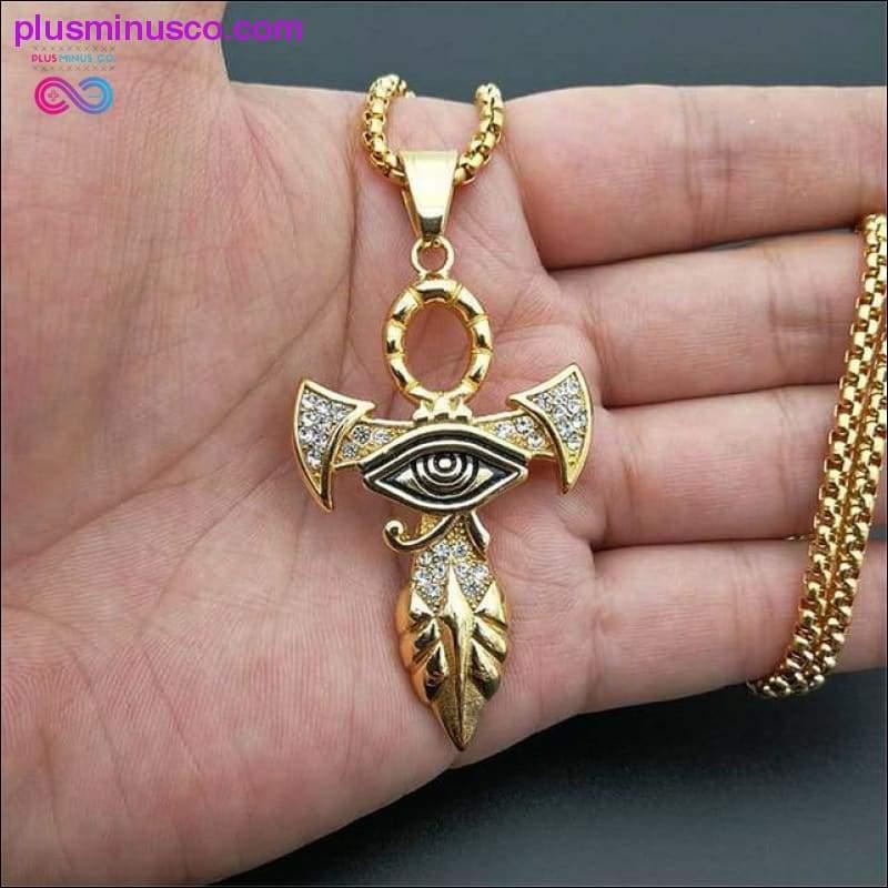 Altes Ägypten Das Auge des Horus-Anhänger-Halsketten für Frauen - plusminusco.com
